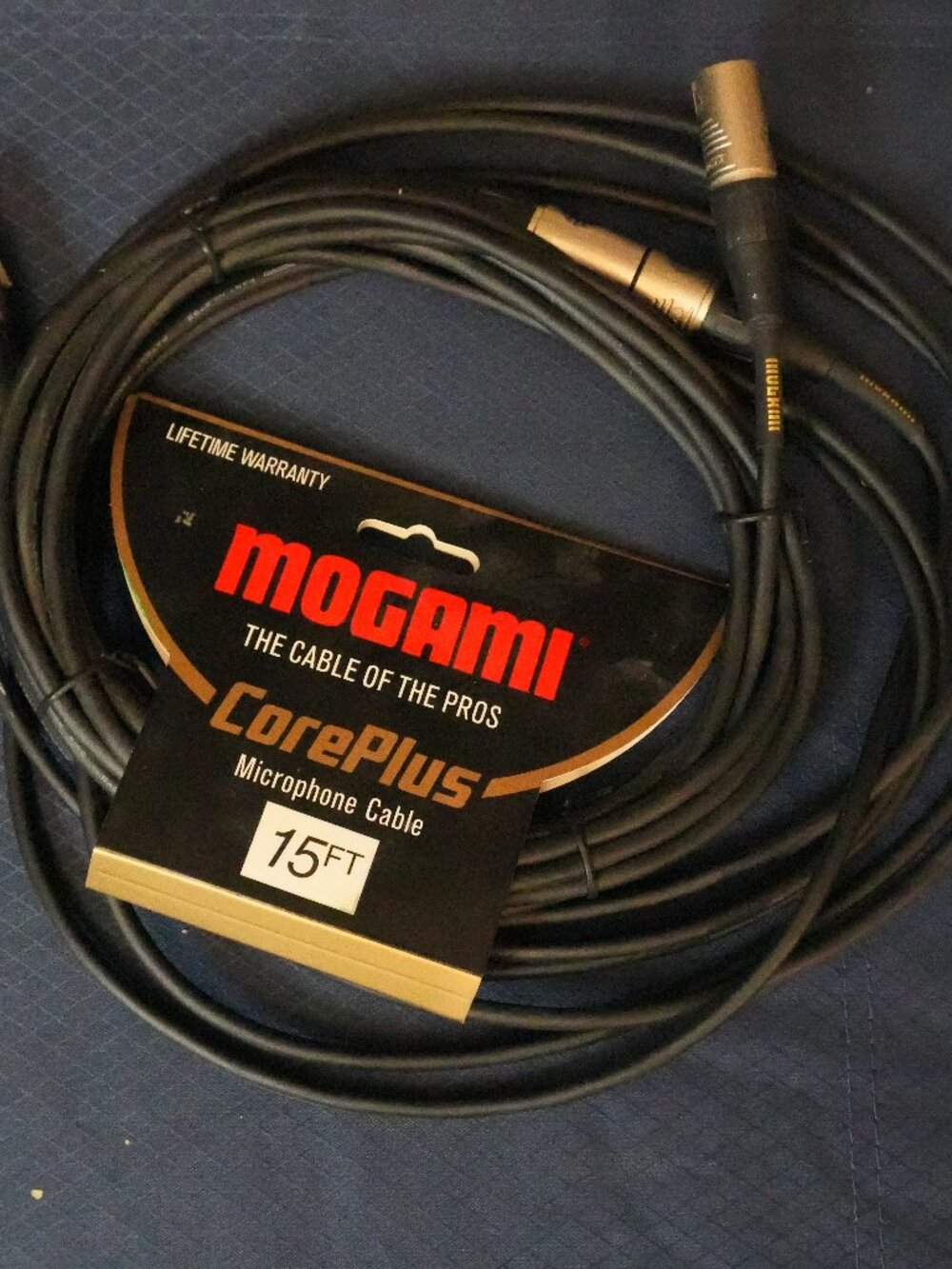 NWT/LNC Lot of 2 - 15ft Microphone Cable Magami CorePlus